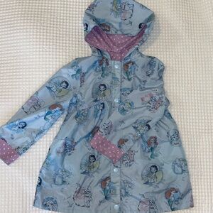 Disney Animators Collection Kids Hooded Windbreaker Jacket Size 4
